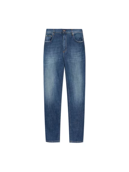 Szerokie jeansy Dolce And Gabbana niebieskie