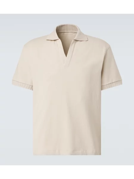 Tricou polo Stoffa bej