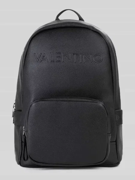 Plecak z wytłaczanym logo model ELITE' Valentino Bags czarny