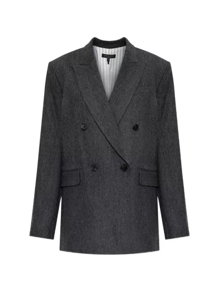 Sacou Rag & Bone cu două rânduri de nasturi gri