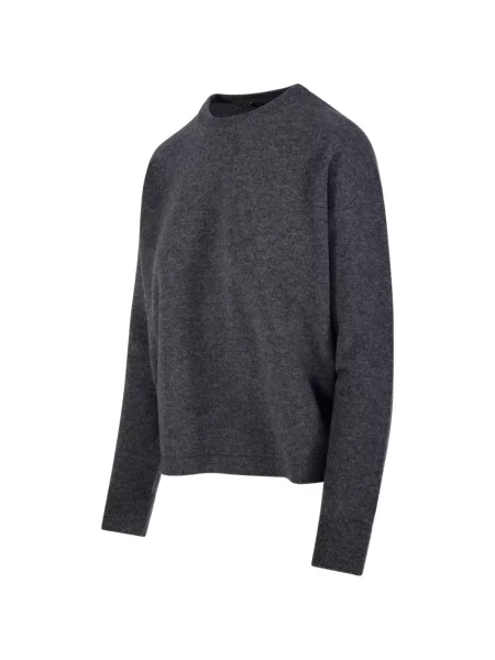 Pulover 's Max Mara cu decolteu rotund gri