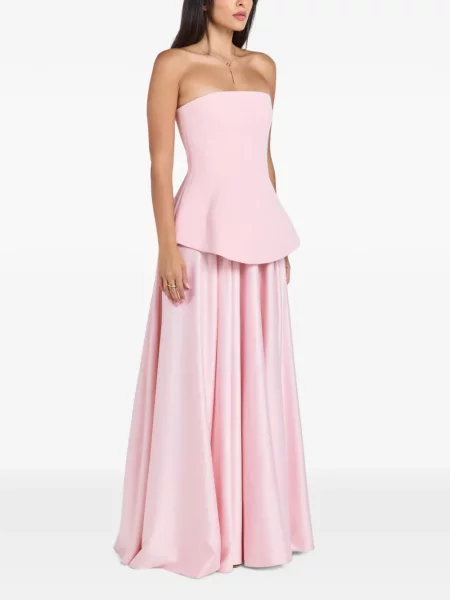 Rochie maxi Solace London fără bretele roz