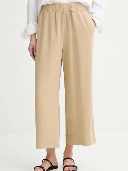 Marc O'Polo pantaloni pentru femei din lyocell bej