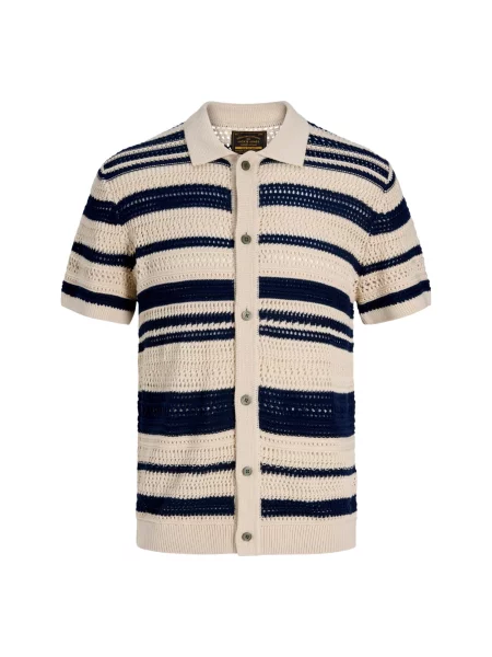 Jack & Jones Premium Geacă tricotată Bluhamilton / albastru bej