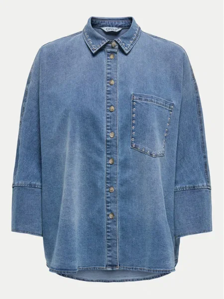 ONLY Blúzka ONLGRACE denim modrá