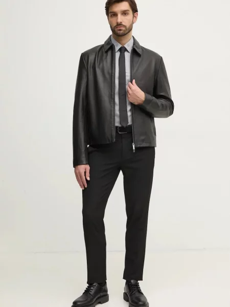 Сорочка BOSS slim класичний комір чорний