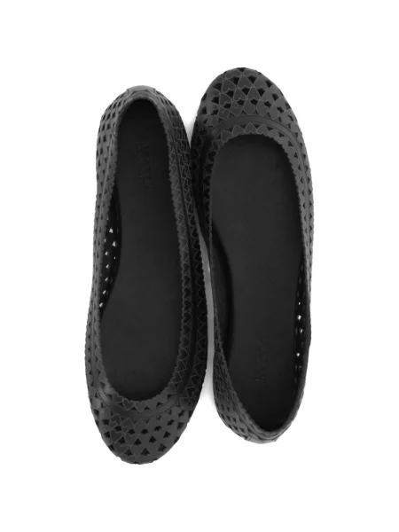 Elimina balerini Isabel Marant cu motiv cu inimi negru