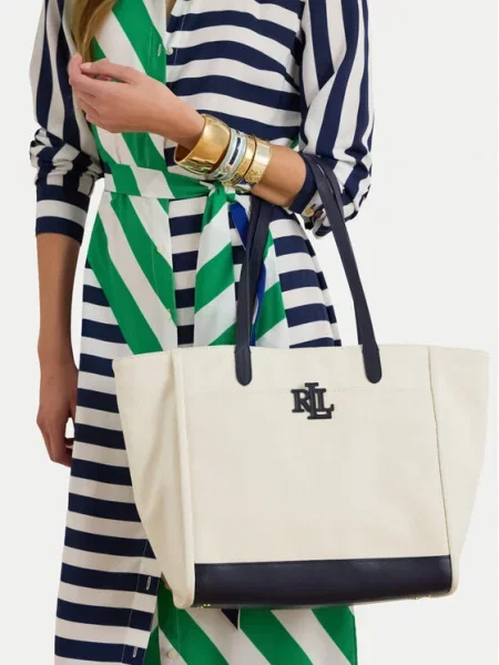 LAUREN RALPH LAUREN Дамска чанта Екрю