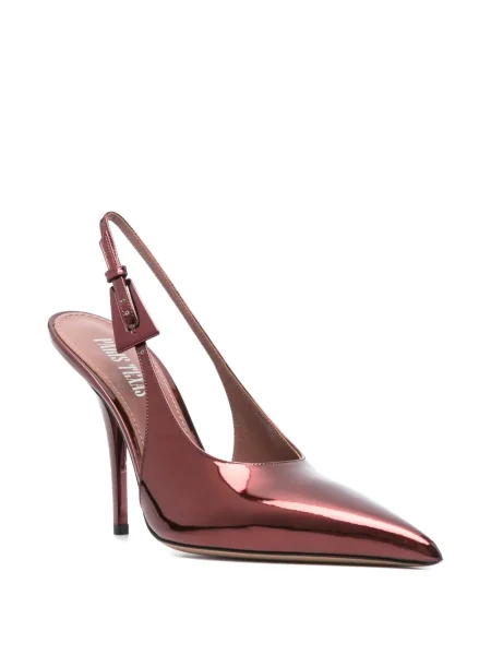 Pantofi cu toc Paris Texas slingback roșu