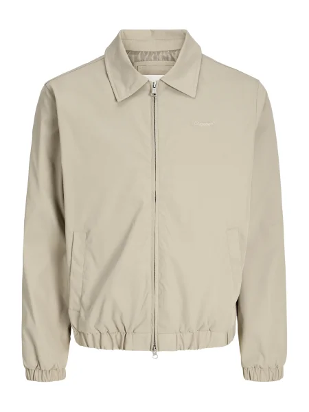 JACK & JONES Prehodna jakna JORCATSKILLS HARRINGTON svetlo rjava siva