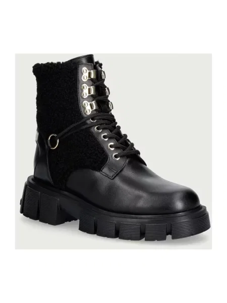 Botki Love Moschino skórzane czarne