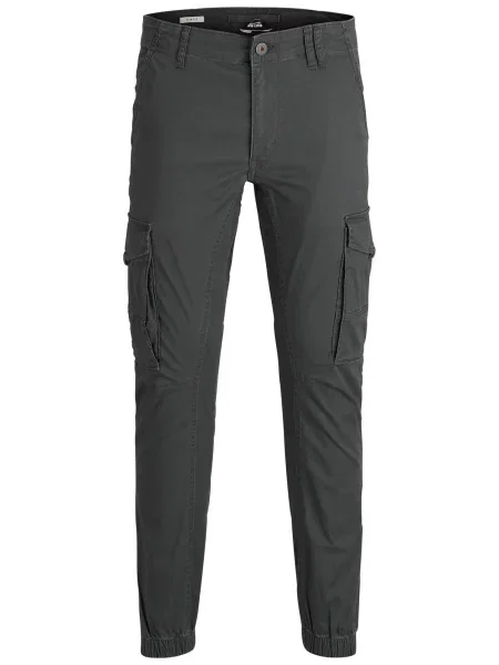 JACK & JONES Pantaloni cu Paul Flake gri închis / negru alb