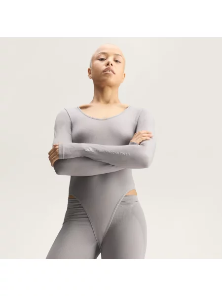 Body adidas by Stella McCartney Seamless Yoga šedý