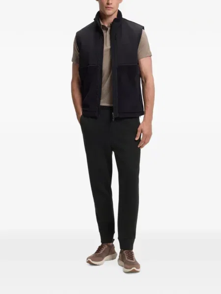 Pantaloni sport Boss cu broderie negru