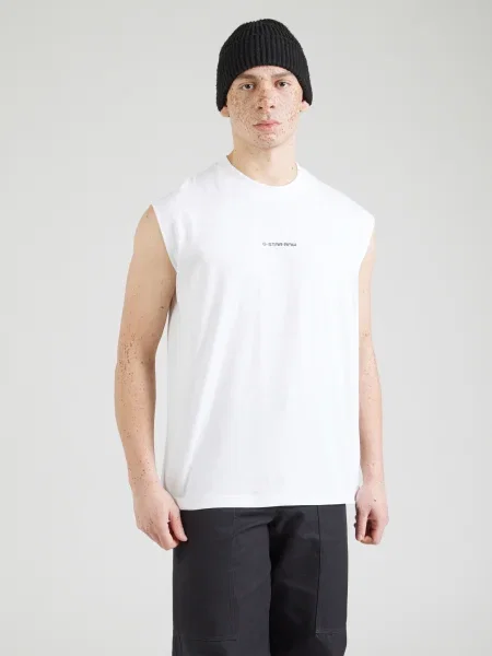 G-STAR Tricou negru alb