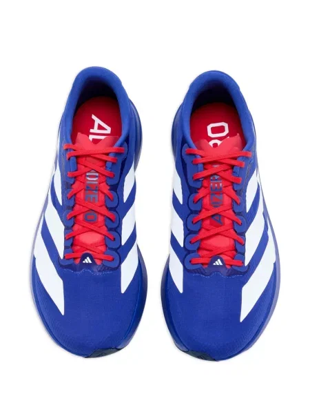 Sneakerși Adidas Adizero alergare cu motiv cu inimi de catifea cord roșu
