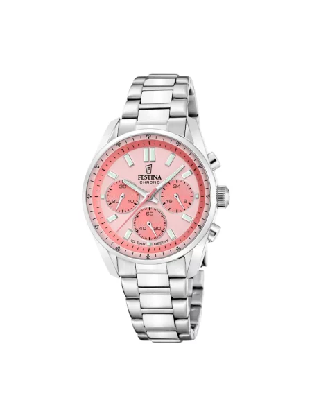 FESTINA Analogové hodinky Chronograph Boyfriend Collection' pink