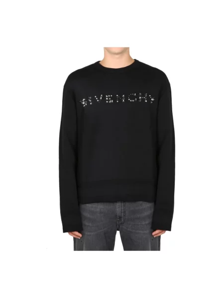 Bluza Givenchy klasyczna z logo czarna
