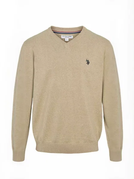 U.S. POLO ASSN. Pulover UMCosmo amestecat bej