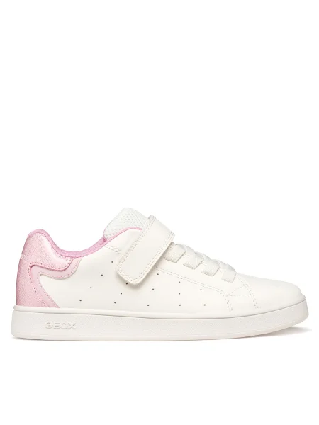 Geox Sneakers J Eclyper Girl D alb