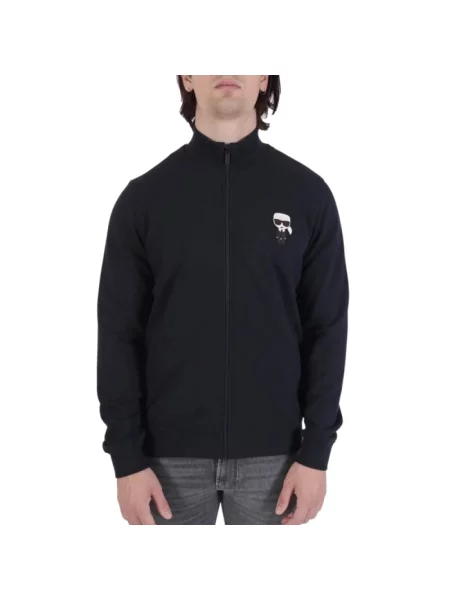 Bluza Karl Lagerfeld z logo niebieska