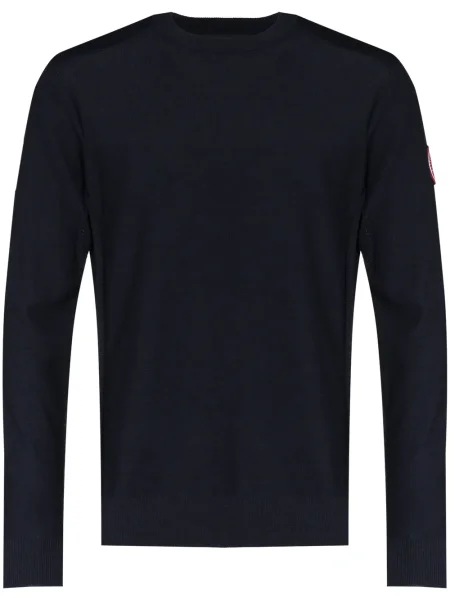 Vlněný svetr Canada Goose modrý