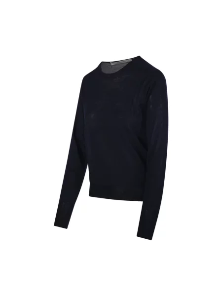 Dzianinowy sweter Golden Goose niebieski