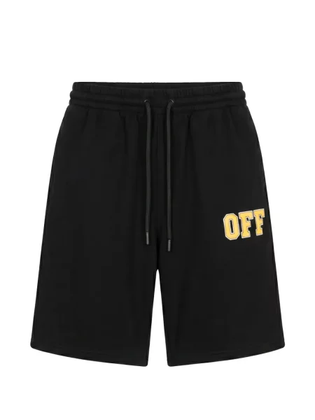 Pantaloni scurți Off-white cu imagine alb