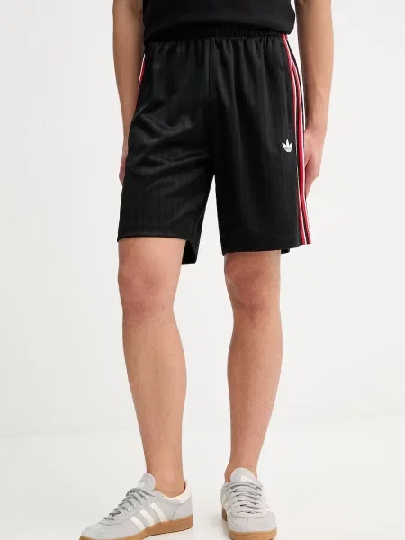 Adidas Originals pantaloni scurți Firebird negru