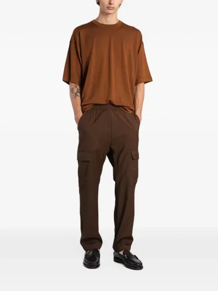 Tricou Barena cu decolteu rotund maro
