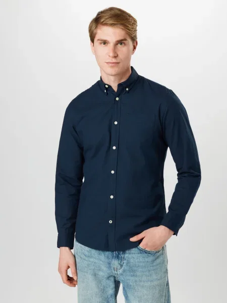 JACK & JONES Cămașă JJEOxford bleumarin albastru
