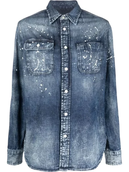 Koszula Ralph Lauren Collection niebieska