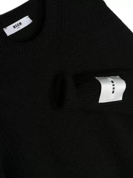Sweter dziecięcy Msgm czarny