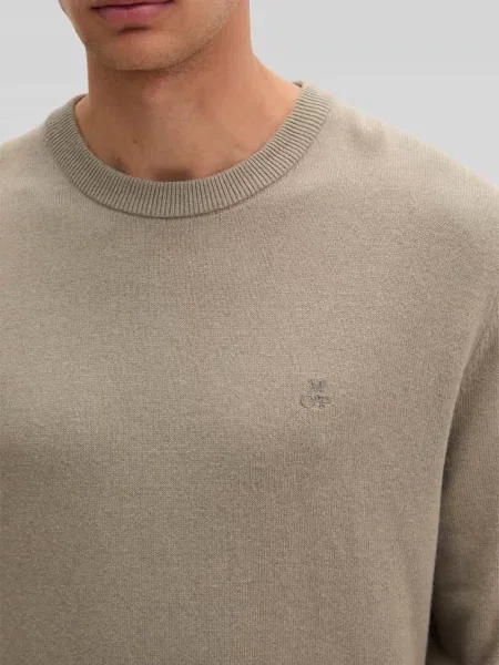 Sweter w kroju regular fit z mieszanki bawełny z dodatkiem żywej wełny Marc O'polo