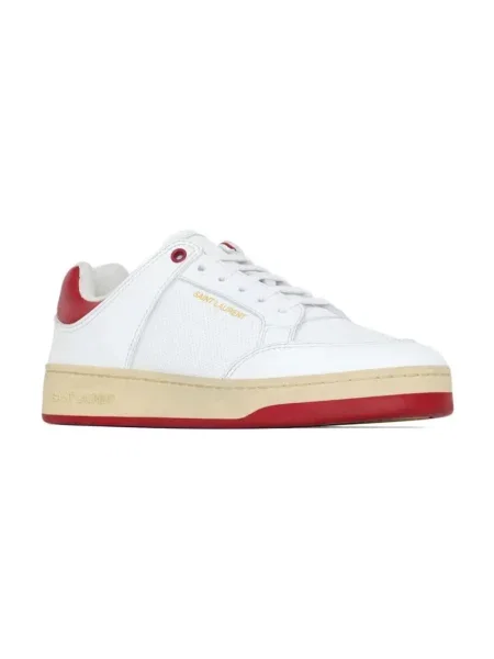 Sneakersy Saint Laurent skórzane klasyczne białe