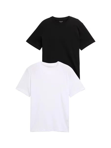 TOM TAILOR Tricou negru alb