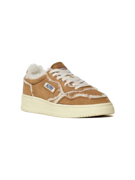 Sneakersy Autry brązowe