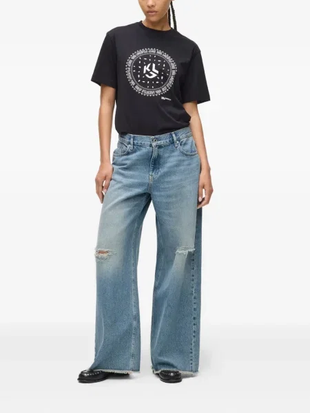 Blugi Karl Lagerfeld Jeans albastru