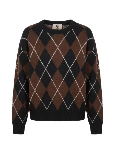 Pulover Aniye By cu model argyle negru