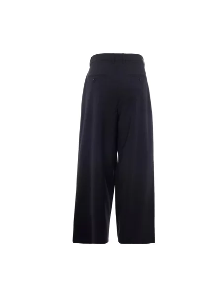 Spodnie Max Mara Studio wełniane szare