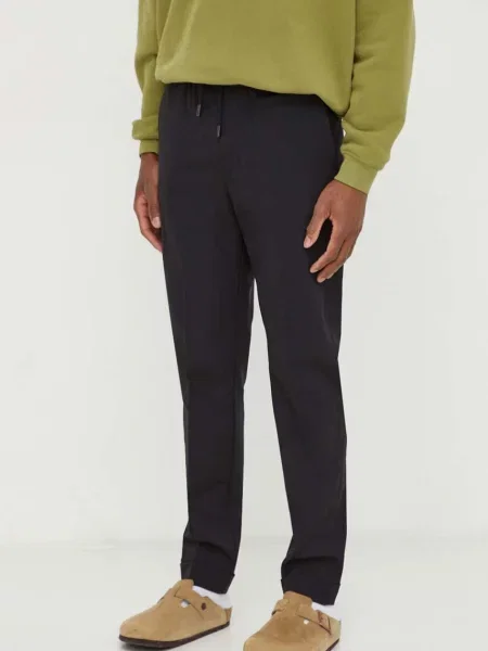 Vlněné kalhoty The Kooples přiléhavé černá