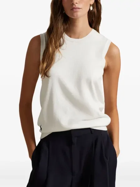Haftowana koszulka polo Polo Ralph Lauren w paski ze sznurkiem niebieska