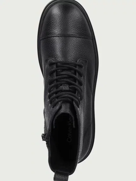 Bakancs Calvin Klein Lugged Mid Lace Up Tc Tu Lth fekete
