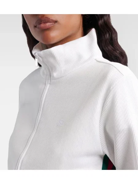 Decupat hanorac Gucci tricotate alb
