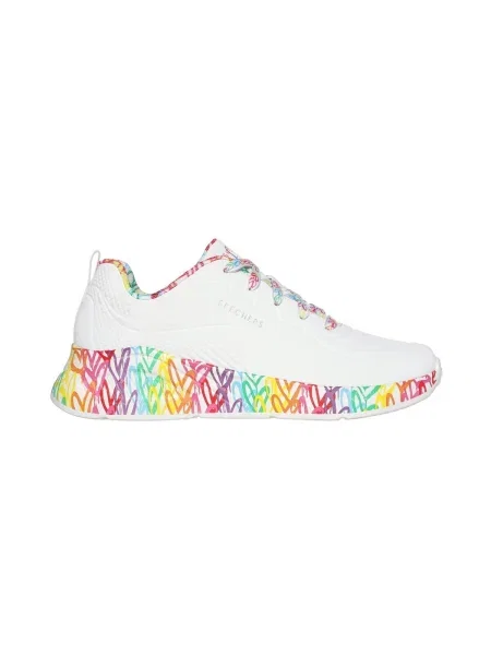 Pantofi Skechers cu motiv cu inimi