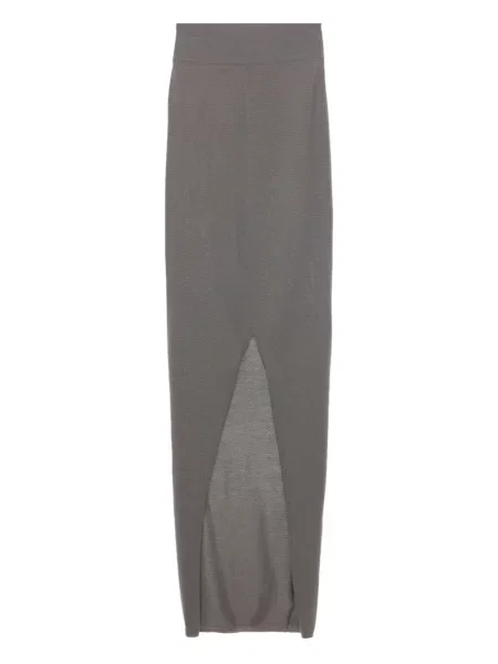 Fusta maxi Rick Owens gri