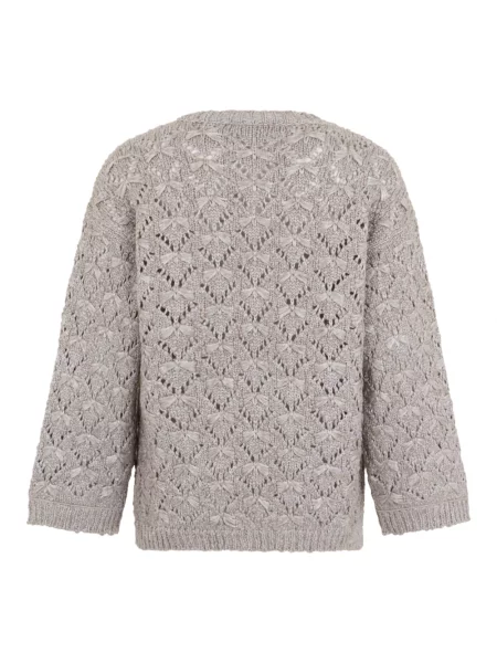 Sweter Fabiana Filippi wełniany szary