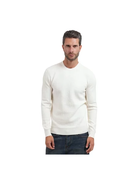 Guess Sweter Kremowy biały