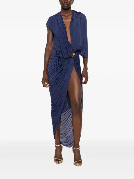 Rochie maxi Christopher Esber drapată albastru