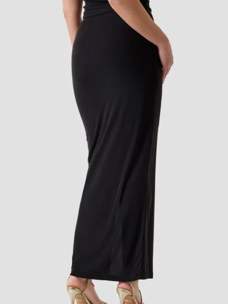 Юбка макси Guess из модала черная